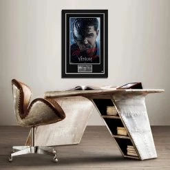 RARE-T Venom Limited Signature Edition Studio Licensed Movie Mini Poster Custom Frame