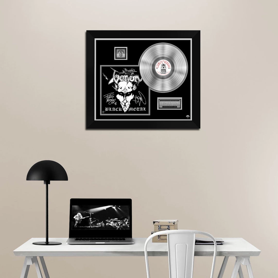 RARE-T Venom - Black Metal Platinum LP Limited Signature Edition Studio Licensed Custom Frame 2 RARE-T Venom - Black Metal Platinum LP Limited Signature Edition Studio Licensed Custom Frame