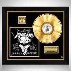 RARE-T Limited Edition Frames Venom - Black Metal Gold LP Limited Signature Edition Studio Licensed Custom Frame