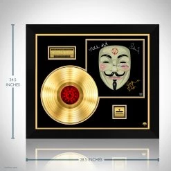 RARE-T Limited Edition Frames V For Vendetta - Original Television Soundtrack Gold LP Limited Signature Edition Studio Licensed Custom Frame 14 RARE-T Limited Edition Frames V For Vendetta - Original Television Soundtrack Gold LP Limited Signature Edition Studio Licensed Custom Frame