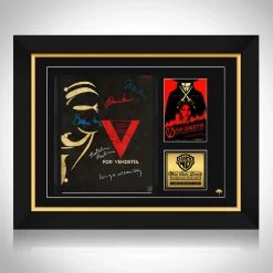 RARE-T Limited Edition Frames V For Vendetta Script Limited Signature Edition Studio Licensed Custom Frame