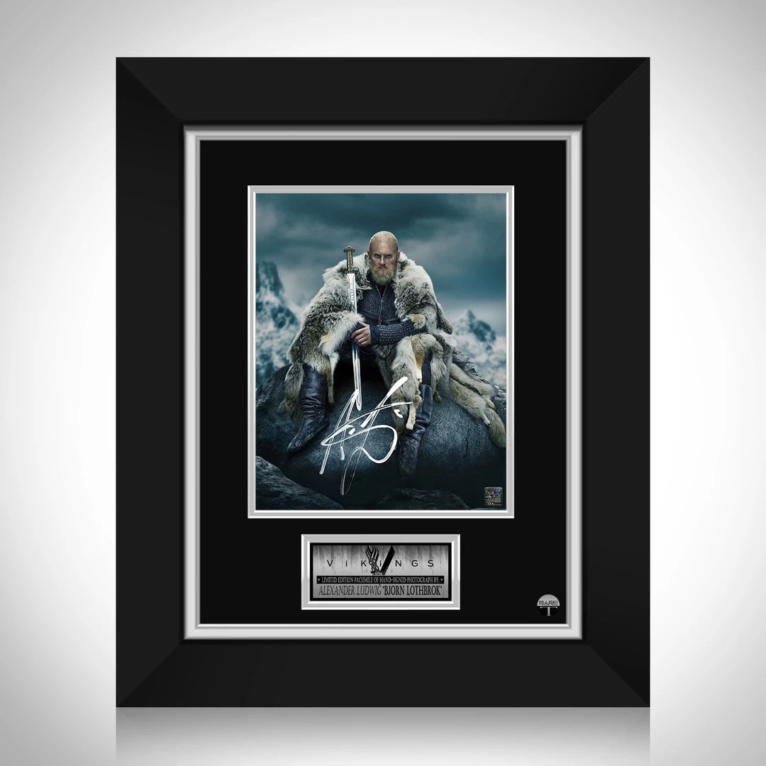 RARE-T Limited Edition Frames Vikings - Bjorn Lothbrok Photo Limited Signature Edition Studio Licensed Custom Frame 1 RARE-T Limited Edition Frames Vikings - Bjorn Lothbrok Photo Limited Signature Edition Studio Licensed Custom Frame