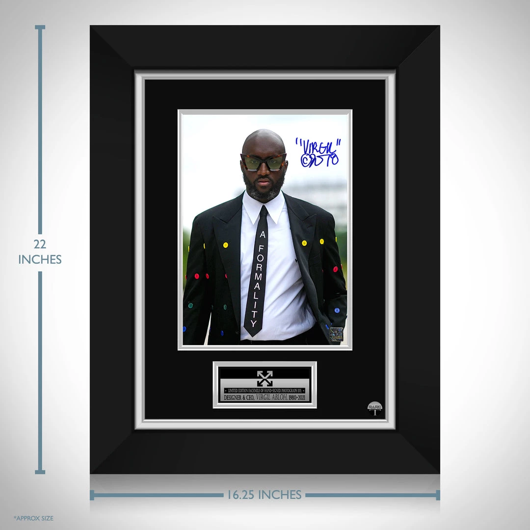 RARE-T OFF-WHITE - Virgil Abloh Photo Limited Signature Edition Studio Licensed Custom Frame 3 RARE-T OFF-WHITE - Virgil Abloh Photo Limited Signature Edition Studio Licensed Custom Frame
