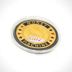 24K Gold Plated 'Money Machine-Poker Chip Card Guard' Game Room
