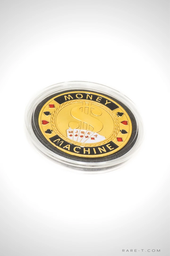 24K Gold Plated 'Money Machine-Poker Chip Card Guard' Game Room 1 24K Gold Plated 'Money Machine-Poker Chip Card Guard' Game Room