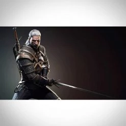 Wicked The Witcher 3 - Handmade Miniature Sword Prop & Wood Stand