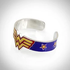 ANIME MALL Wonder Woman Metal & Enamel Cuff Bracelet Swords & Props