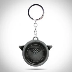 AZALEA DC Comics - Wonder Woman Justice League Shield Metal Diecast/Enamel Keychain