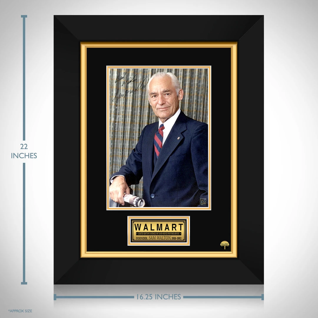 RARE-T Limited Edition Frames WalMart - Sam Walton Limited Signature Edition Studio Licensed Photo Custom Frame 3 RARE-T Limited Edition Frames WalMart - Sam Walton Limited Signature Edition Studio Licensed Photo Custom Frame