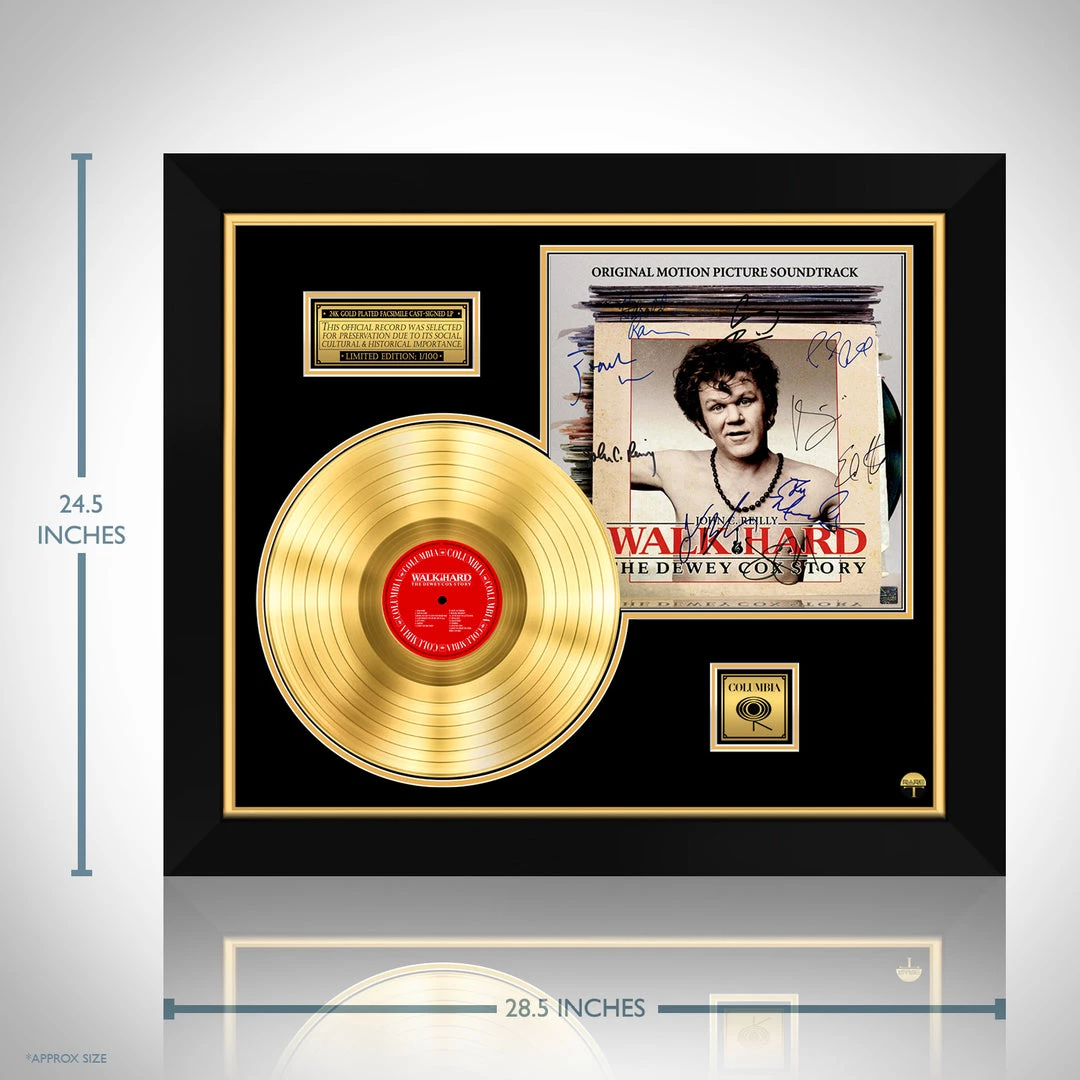 RARE-T Limited Edition Frames Walk Hard: The Dewey Cox Story - Original Motion Picture Soundtrack Gold LP Limited Signature Edition Studio Licensed Custom Frame 3 RARE-T Limited Edition Frames Walk Hard: The Dewey Cox Story - Original Motion Picture Soundtrack Gold LP Limited Signature Edition Studio Licensed Custom Frame