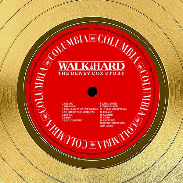RARE-T Limited Edition Frames Walk Hard: The Dewey Cox Story - Original Motion Picture Soundtrack Gold LP Limited Signature Edition Studio Licensed Custom Frame 7 RARE-T Limited Edition Frames Walk Hard: The Dewey Cox Story - Original Motion Picture Soundtrack Gold LP Limited Signature Edition Studio Licensed Custom Frame