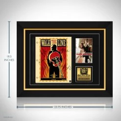 RARE-T Limited Edition Frames Walk The Line Script Limited Signature Edition Studio Licensed Custom Frame