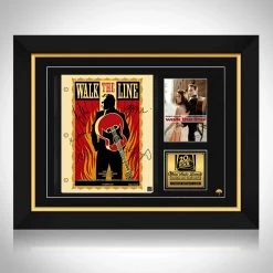 RARE-T Limited Edition Frames Walk The Line Script Limited Signature Edition Studio Licensed Custom Frame
