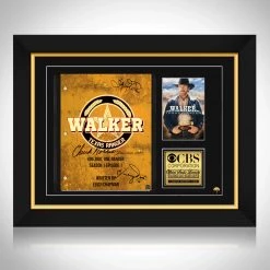 RARE-T Walker Texas Ranger Transcript Limited Signature Edition Studio Licensed Custom Frame Limited Edition Frames