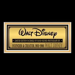 RARE-T Walt Disney Founder Memorial Photo Limited Signature Edition Studio Licensed Custom Frame