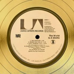 RARE-T War - The World Is A Ghetto Gold LP Limited Signature Edition Studio Licensed Custom Frame