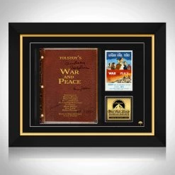 RARE-T War And Peace 1956 Transcript Limited Signature Edition Studio Licensed Custom Frame Limited Edition Frames
