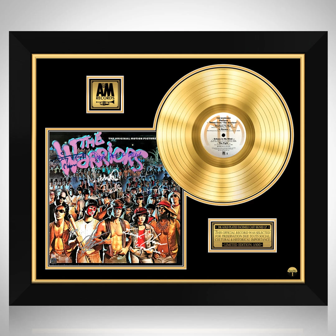 RARE-T Limited Edition Frames The Warriors - Original Soundtrack Collection Gold LP Limited Signature Edition Studio Licensed Custom Frame 1 RARE-T Limited Edition Frames The Warriors - Original Soundtrack Collection Gold LP Limited Signature Edition Studio Licensed Custom Frame