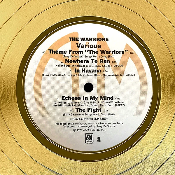 RARE-T Limited Edition Frames The Warriors - Original Soundtrack Collection Gold LP Limited Signature Edition Studio Licensed Custom Frame 9 RARE-T Limited Edition Frames The Warriors - Original Soundtrack Collection Gold LP Limited Signature Edition Studio Licensed Custom Frame