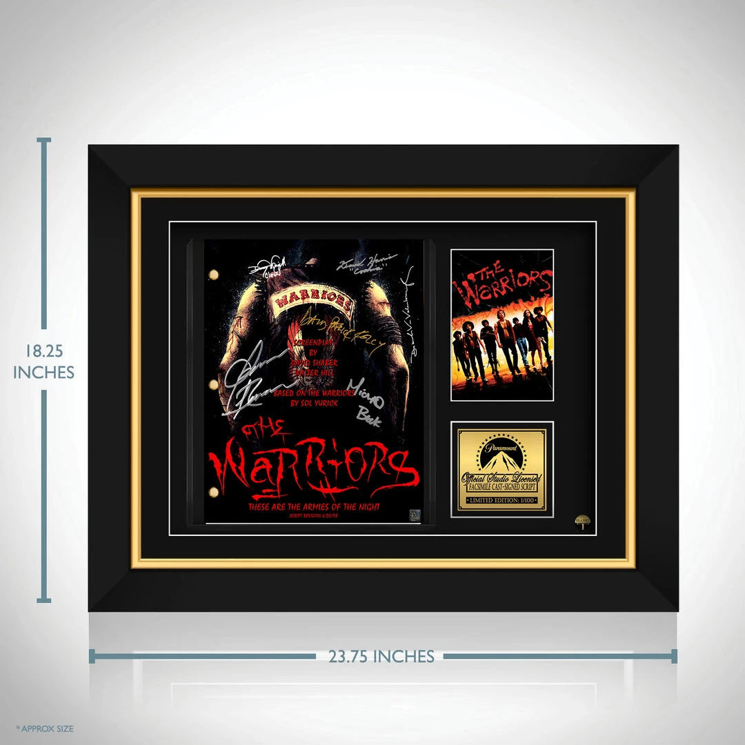 RARE-T Limited Edition Frames The Warriors Script Limited Signature Edition Studio Licensed Custom Frame 8 RARE-T Limited Edition Frames The Warriors Script Limited Signature Edition Studio Licensed Custom Frame