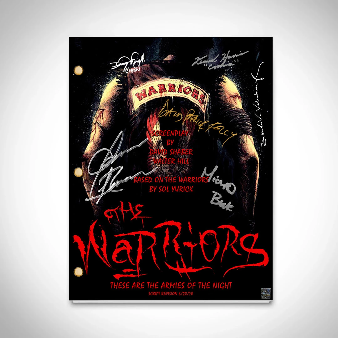 RARE-T Limited Edition Frames The Warriors Script Limited Signature Edition Studio Licensed Custom Frame 2 RARE-T Limited Edition Frames The Warriors Script Limited Signature Edition Studio Licensed Custom Frame