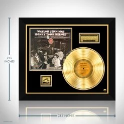 RARE-T Waylon Jennings Honky Tonk Heroes Gold LP Limited Signature Edition Studio Licensed Custom Frame Limited Edition Frames 15 RARE-T Waylon Jennings Honky Tonk Heroes Gold LP Limited Signature Edition Studio Licensed Custom Frame Limited Edition Frames