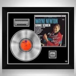 RARE-T Limited Edition Frames Wayne Newton - Danke Schoen Platinum LP Limited Signature Edition Studio Licensed Custom Frame