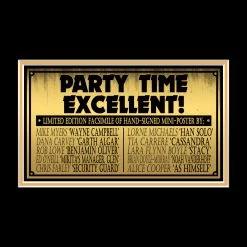 RARE-T Wayne's World Mini Poster Limited Signature Edition Studio Licensed Custom Frame