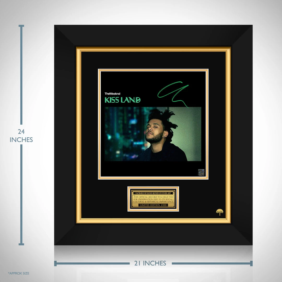 RARE-T The Weeknd - Kiss Land LP Cover Limited Signature Edition Studio Licensed Custom Frame 3 RARE-T The Weeknd - Kiss Land LP Cover Limited Signature Edition Studio Licensed Custom Frame