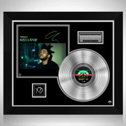 RARE-T Limited Edition Frames The Weeknd - Kiss Land Platinum LP Limited Signature Edition Studio Licensed Custom Frame