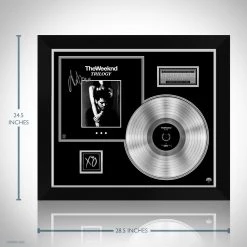 RARE-T The Weeknd Trilogy Platinum LP Limited Signature Edition Studio Licensed Custom Frame Limited Edition Frames