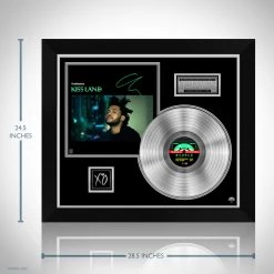 RARE-T Limited Edition Frames The Weeknd - Kiss Land Platinum LP Limited Signature Edition Studio Licensed Custom Frame