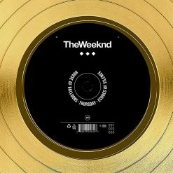 RARE-T The Weeknd Trilogy Gold LP Limited Signature Edition Studio Licensed Custom Frame Limited Edition Frames