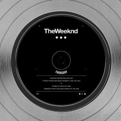 RARE-T The Weeknd - Thursday Platinum LP Limited Signature Edition Studio Licensed Custom Frame Limited Edition Frames