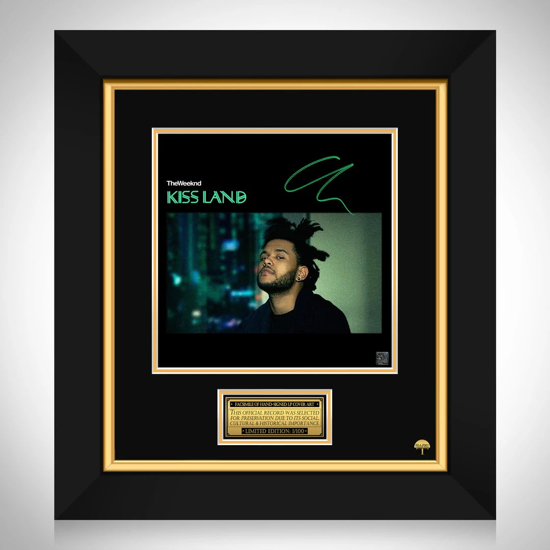RARE-T The Weeknd - Kiss Land LP Cover Limited Signature Edition Studio Licensed Custom Frame 1 RARE-T The Weeknd - Kiss Land LP Cover Limited Signature Edition Studio Licensed Custom Frame