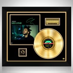 RARE-T The Weeknd Kiss Land Gold LP Limited Signature Edition Studio Licensed Custom Frame Limited Edition Frames