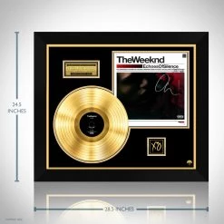 RARE-T The Weeknd Echoes Of Silence Gold LP Limited Signature Edition Studio Licensed Custom Frame