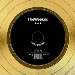 RARE-T The Weeknd Echoes Of Silence Gold LP Limited Signature Edition Studio Licensed Custom Frame