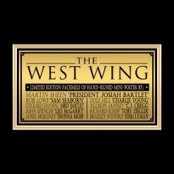 RARE-T West Wing Mini Poster Limited Signature Edition Studio Licensed Custom Frame Limited Edition Frames