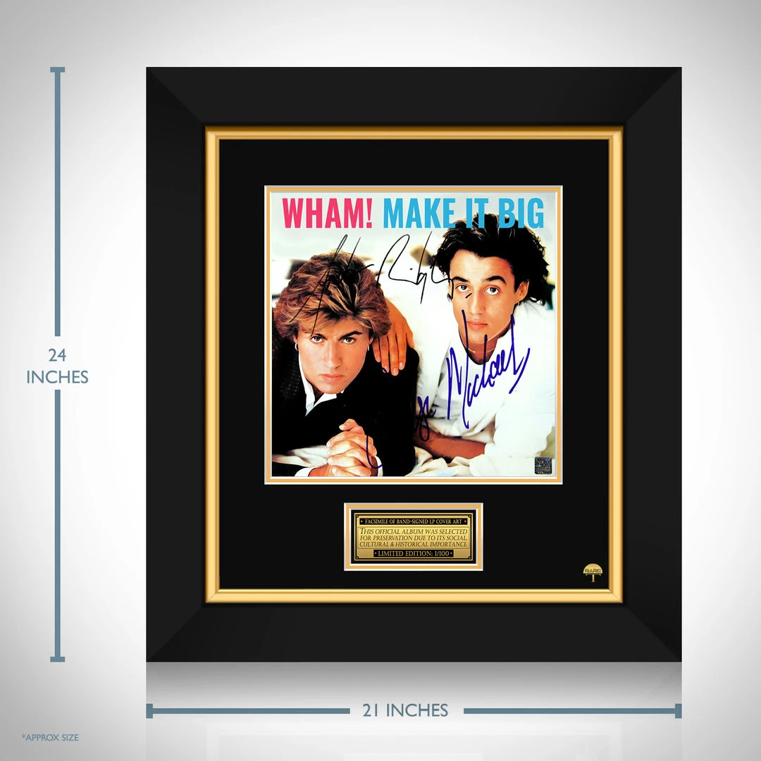 RARE-T Wham! - Make It Big LP Cover Limited Signature Edition Studio Licensed Custom Frame 3 RARE-T Wham! - Make It Big LP Cover Limited Signature Edition Studio Licensed Custom Frame