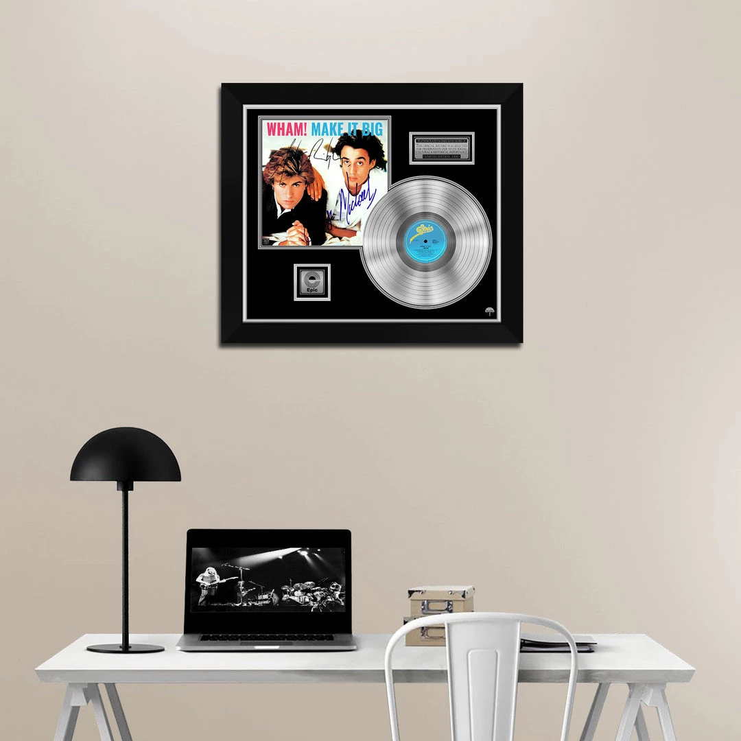 RARE-T Wham! - Make It Big Platinum LP Limited Signature Edition Studio Licensed Custom Frame 2 RARE-T Wham! - Make It Big Platinum LP Limited Signature Edition Studio Licensed Custom Frame