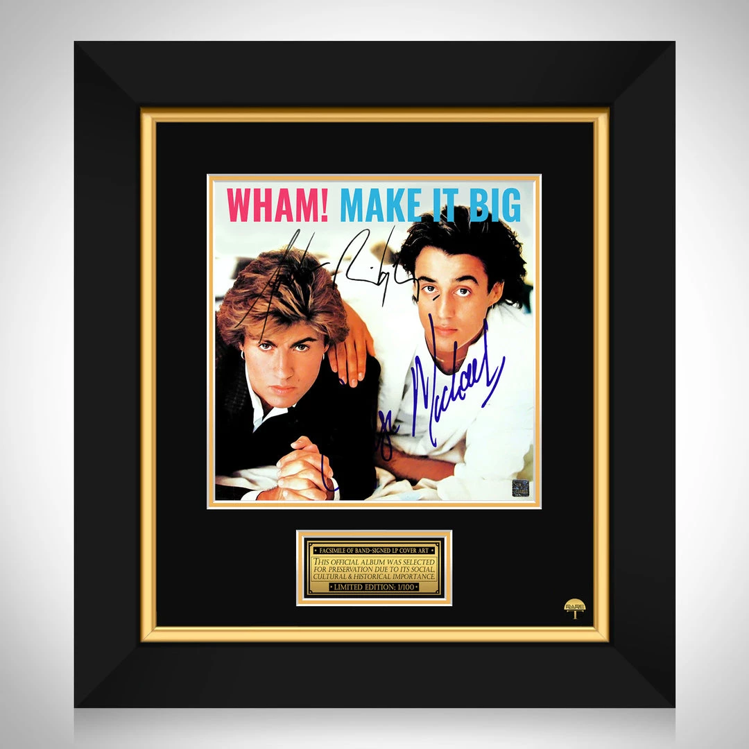 RARE-T Wham! - Make It Big LP Cover Limited Signature Edition Studio Licensed Custom Frame 1 RARE-T Wham! - Make It Big LP Cover Limited Signature Edition Studio Licensed Custom Frame