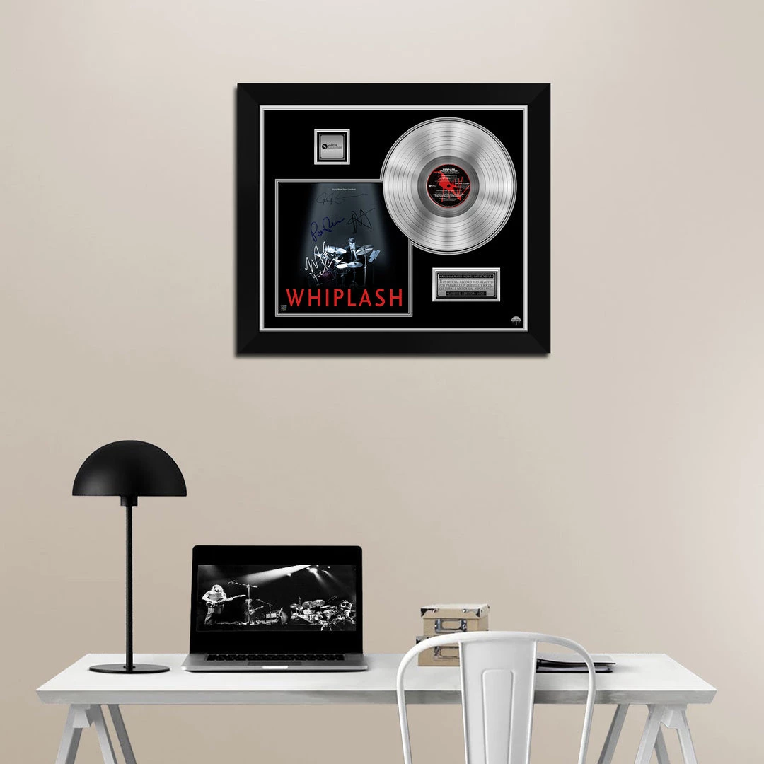 RARE-T Whiplash - Original Motion Picture Soundtrack Platinum LP Limited Signature Edition Studio Licensed Custom Frame Limited Edition Frames 2 RARE-T Whiplash - Original Motion Picture Soundtrack Platinum LP Limited Signature Edition Studio Licensed Custom Frame Limited Edition Frames