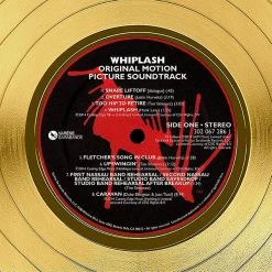 RARE-T Limited Edition Frames Whiplash - Original Motion Picture Soundtrack Gold LP Limited Signature Edition Studio Licensed Custom Frame