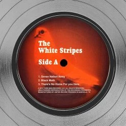 RARE-T Limited Edition Frames White Stripes - Elephant Platinum LP Limited Signature Edition Studio Licensed Custom Frame