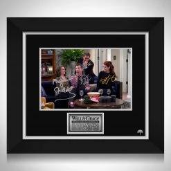 RARE-T Will & Grace Cast Photo Limited Signature Edition Studio Licensed Custom Frame Limited Edition Frames