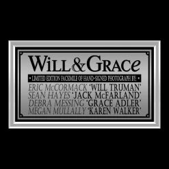 RARE-T Will & Grace Cast Photo Limited Signature Edition Studio Licensed Custom Frame Limited Edition Frames