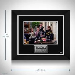 RARE-T Will & Grace Cast Photo Limited Signature Edition Studio Licensed Custom Frame Limited Edition Frames