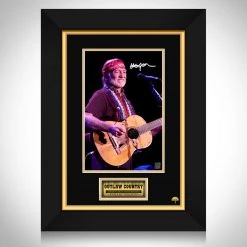 RARE-T Willie Nelson Photo Limited Signature Edition Studio Licensed Custom Frame