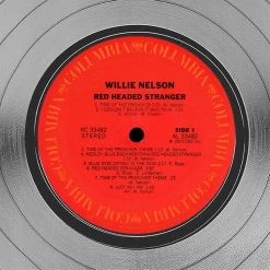 RARE-T Willie Nelson - Red Headed Stranger Platinum LP Limited Signature Edition Studio Licensed Custom Frame Limited Edition Frames